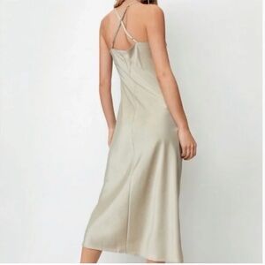 Nasty Gal Satin Midi Dress